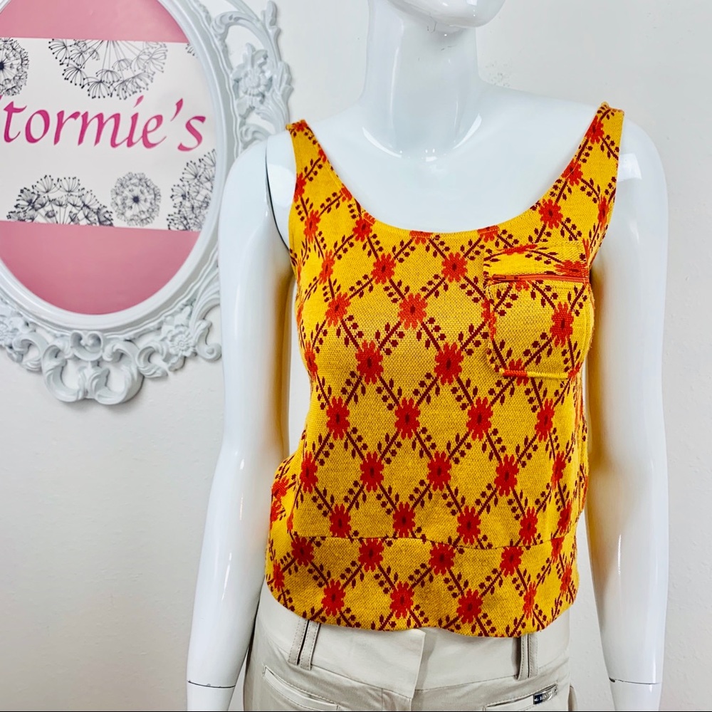 Dang! By Doug and Andy / Orange Yellow Gold Blouse